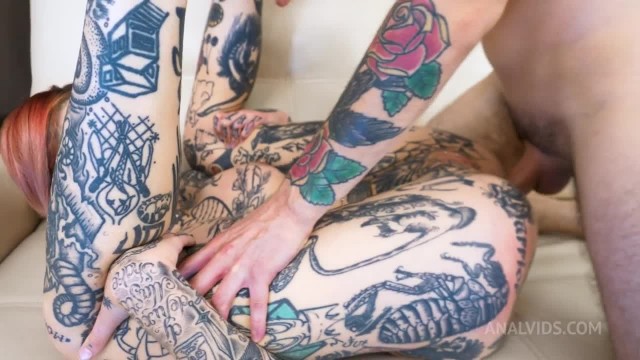 Какже трудно было удовлетворить эту татуированную шлюху - #8